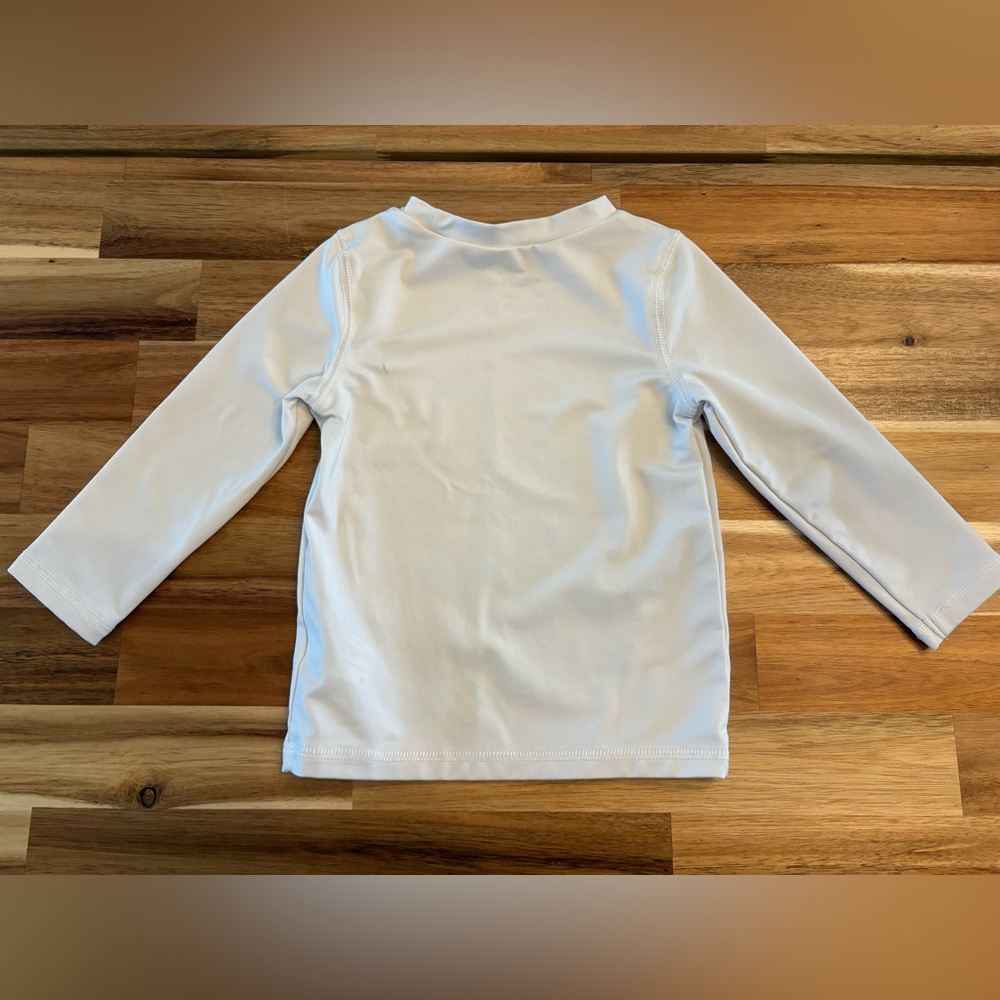 Cat & Jack White Rash Guard 18M - Picture 3 of 3